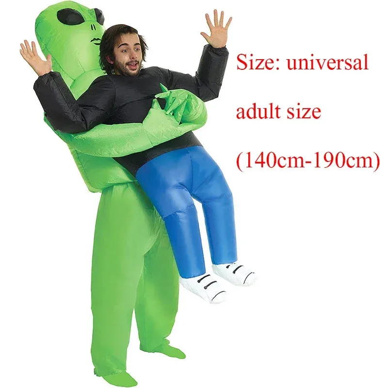 ♥ 2025 New ET-Aliens Inflatable Costume Scary Monster Cosplay For Adult Kids Thanksgiving Christmas Party Festival Stage ★☆ly99