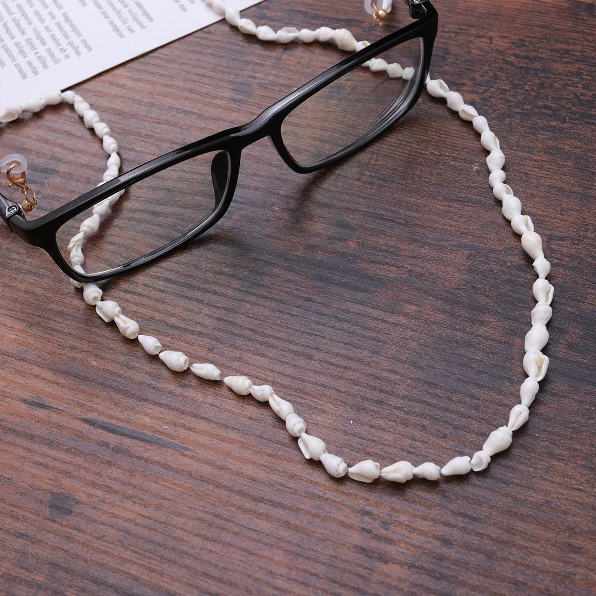 

White Conch Shell Eyeglasses Cord Fashion Anti-Fall Glasses Holder Strap Eyewear Retainer String Eyeglass Chain
