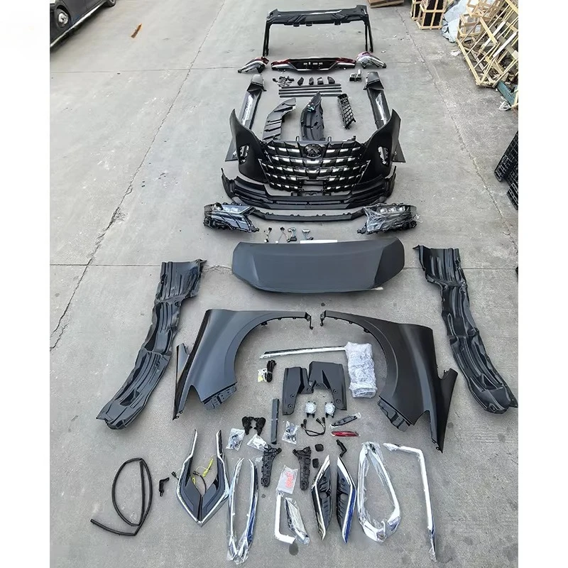 2015 Convert 2023 Alphard 40 Body Kit Upgrade Facelift Conversion Bumper for Alphard 30 to 40 Series Modellista Bodykit