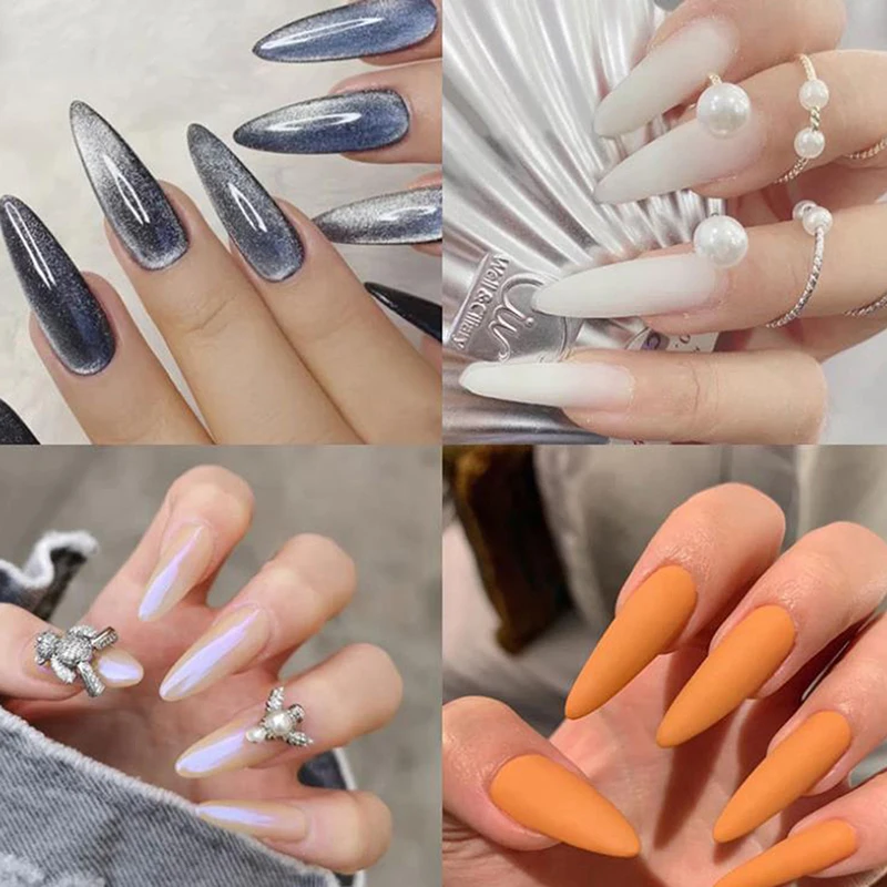 Molde para extensiones de Gel de uñas, accesorios para manicura, cobertura completa, 100 piezas