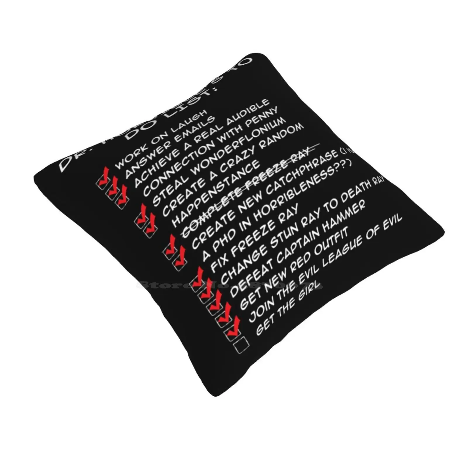 Dr Horrible'S To Do List Essential T-Shirt Fashion Sofa Throw Pillow Cover Pillowcase Dr Horribles Do List Essential