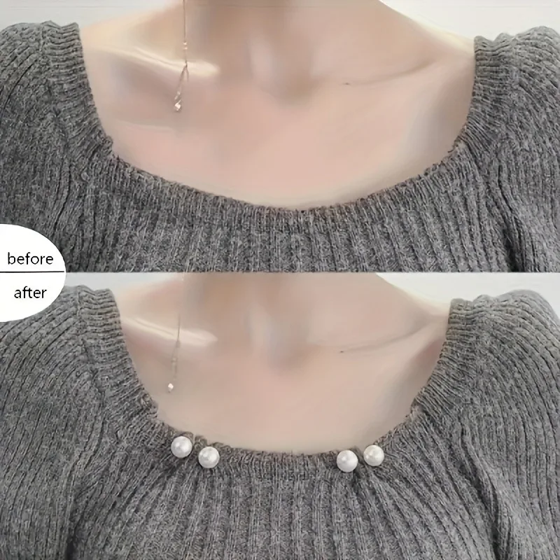 9 Stück 3-farbige Anti-Show-Kleidungsnadeln, Taillenknöpfe, vielseitige dekorative Nadeln für Hemden, Kleider, Blusen, Kunststoff, Nadeln für Kleidung – Detail 9