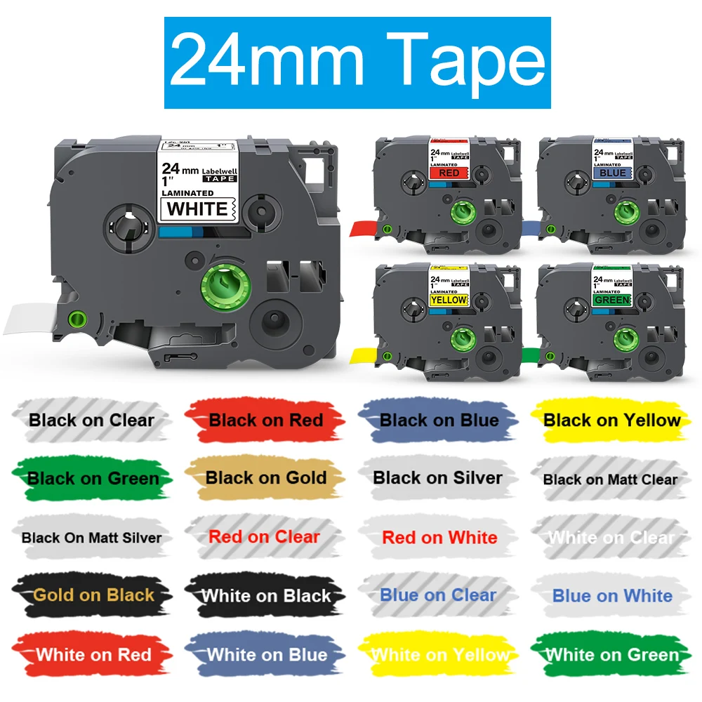 24mm 251 Tape Compatible for Brother 251 151 451 551 651 751 851 354 355 Label Tape for Brother P Touch PT-P710BT Label Printer