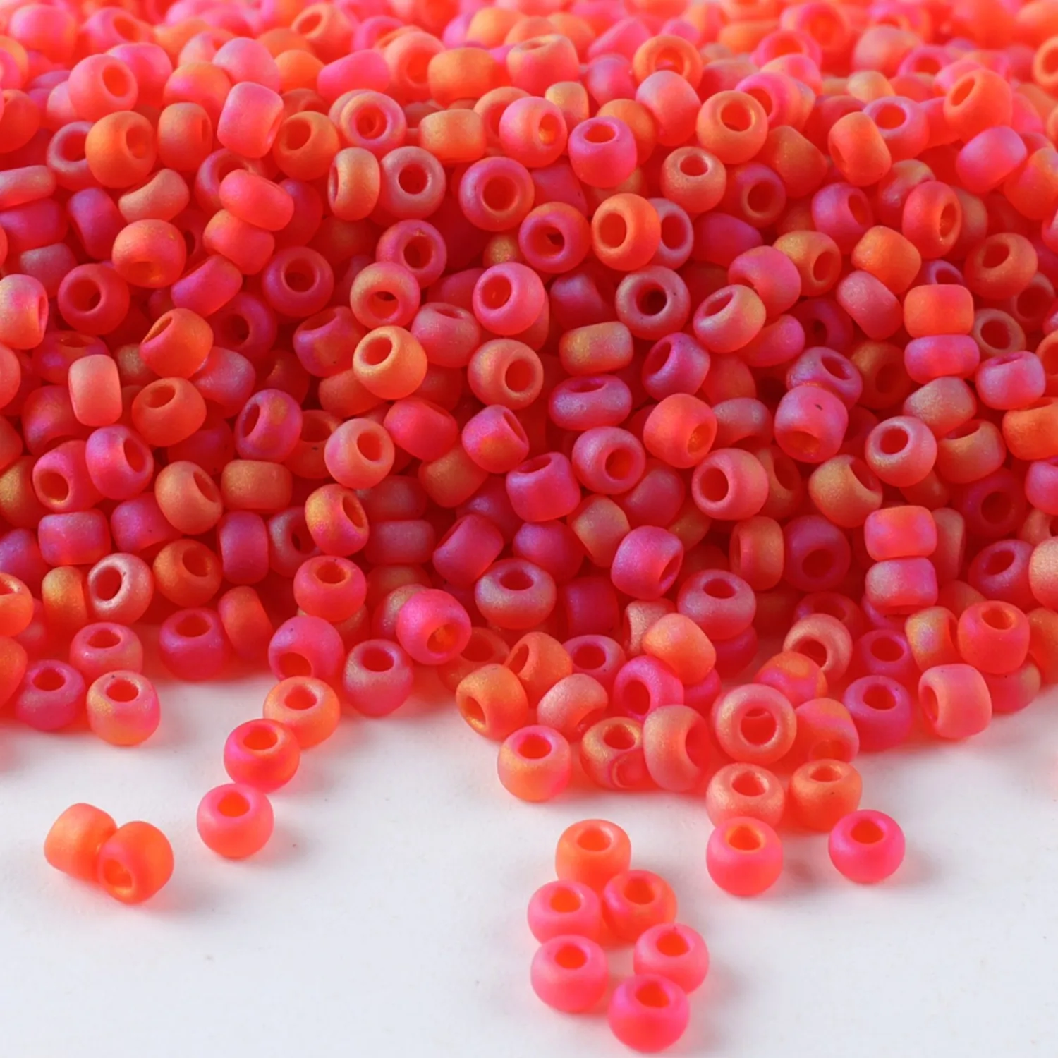Hochwertige CJ 11/0 Mattierte Rocailles-Perlen für Schmuckherstellung, 10g/Röhrchen, Geeignet für Alle Arten von DIY-Bastelarbeiten – Detail 7