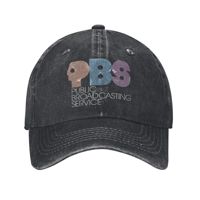 Baseball Cap PBS Vintage Logo Faded Summer Trendy Trucker Hat  Men Adult Print Hunting Camping Sun Visor Baseball Caps