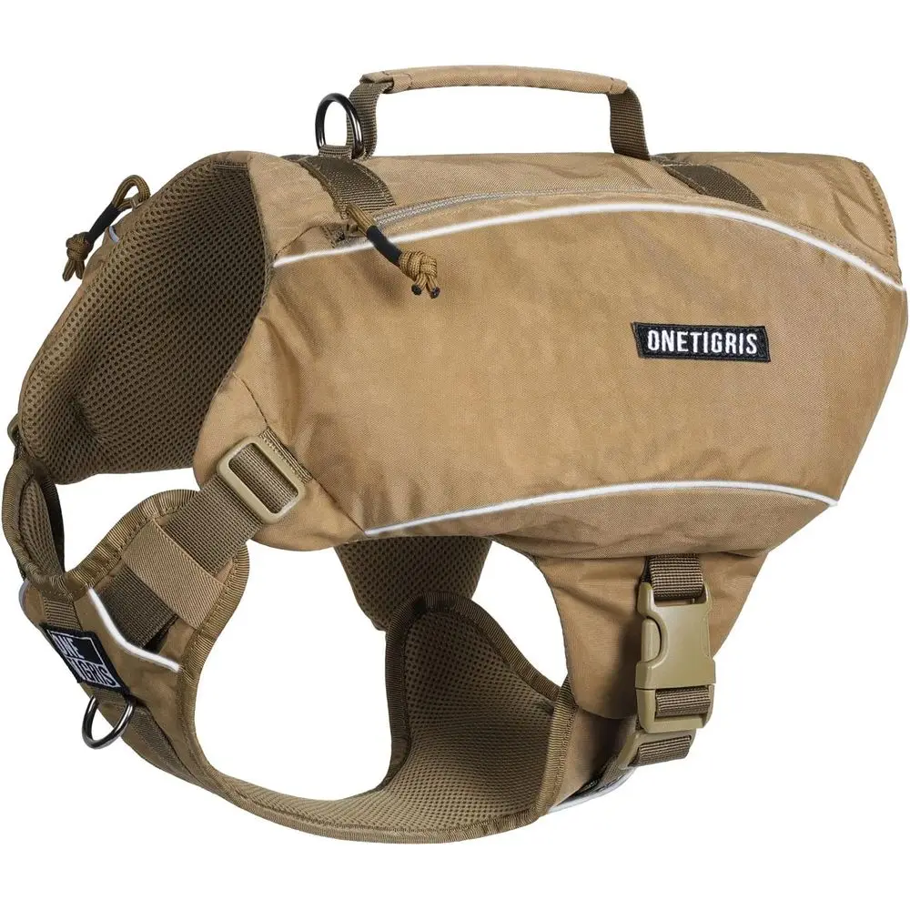 

Рюкзак для собак Y-образной формы без натяжения с D-образными кольцами, легкое снаряжение для походов с собаками - идеально подходит для кемпинга и путешествий