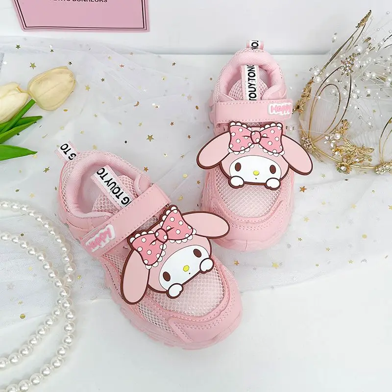 

Kawaii My Melody Sanrio Student Cute Cartoon Sports Shoes Breathable Comfort Running Hiking Shoes Children for Girls