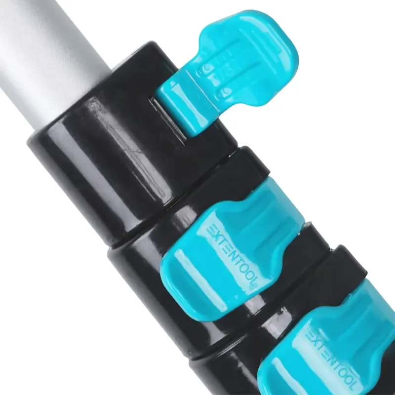 For High Reach Aluminum Light Weight Telescopic Retractable Adjustable Flip Cam Locking Extension Cleaning Pole Rod
