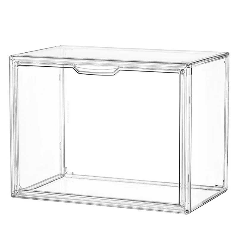 

Transparent Desktop Book Organizer Dustproof Magazine Storage Box Thickened Plastic Display Rack Bookshelf Display Case