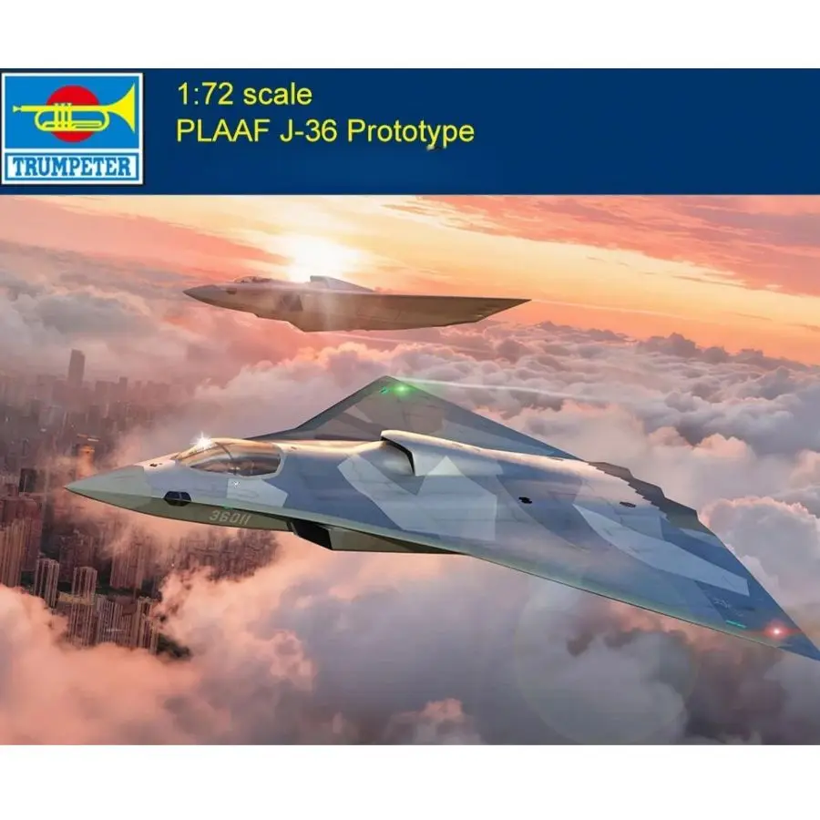 01689 Trumpeter 1/72 PLAAF J-36 Prototype Fighter Precision Assembly Model Kit