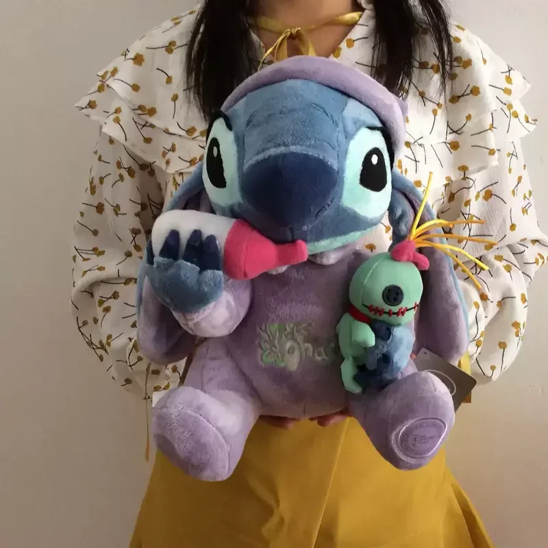 

28 см плюшевая игрушка Angel Stitch Disney Lovely Stitch кукла мягкая мягкая игрушка для девочек игрушки из фильмов популярные аниме фигурки подарки для детей