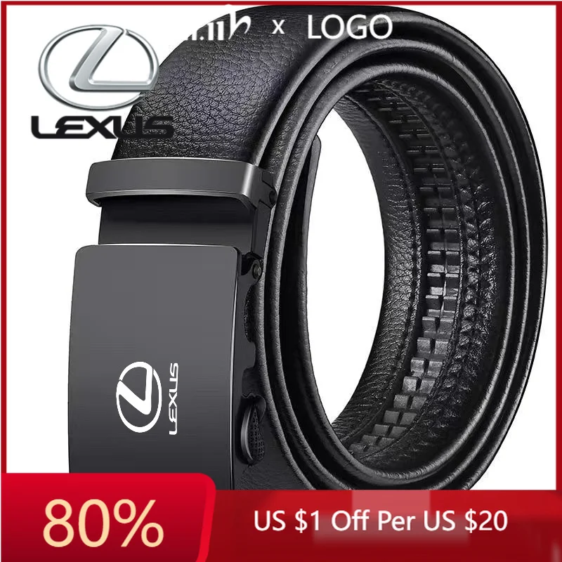 

2026 Hot Interior Stickers Fashion Business Men's Belt Luxury Belt Automatic Buckle Jeans Belts For Lexus F SPORT ES RX NX LS UX