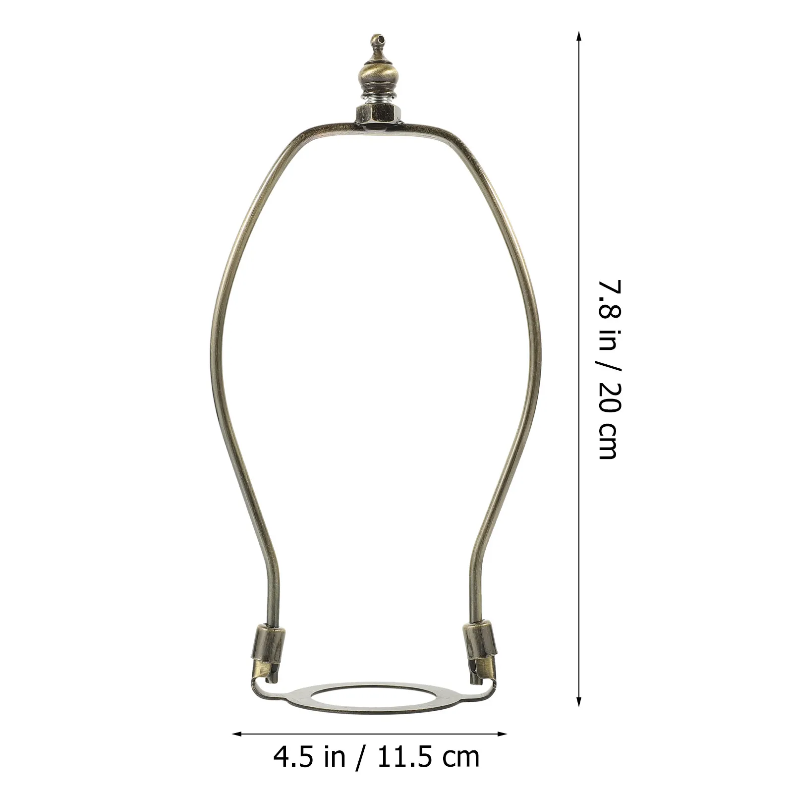 2Pcs Floor Lamp Shade Harp Holder Alloy Lampshade Horn Bracket Metal Frame Rust Proof Stable for Table Floor Lamps