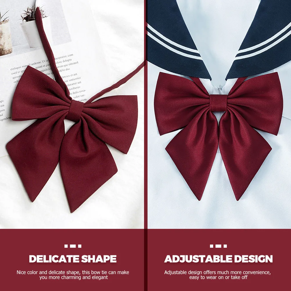 

2 Pcs Bow Tie Decoration Women Accessories Ties for Girls Pre Tied Decorative Bowknot Ladies Adjustable Bowtie Pre-tied Bowties