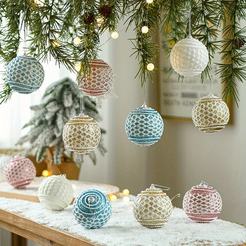 Christmas Ball Pendant Hanging Ornaments for Christmas Festival Decor, for Indoor and Outdoor Decor, Share Happiness and Joy