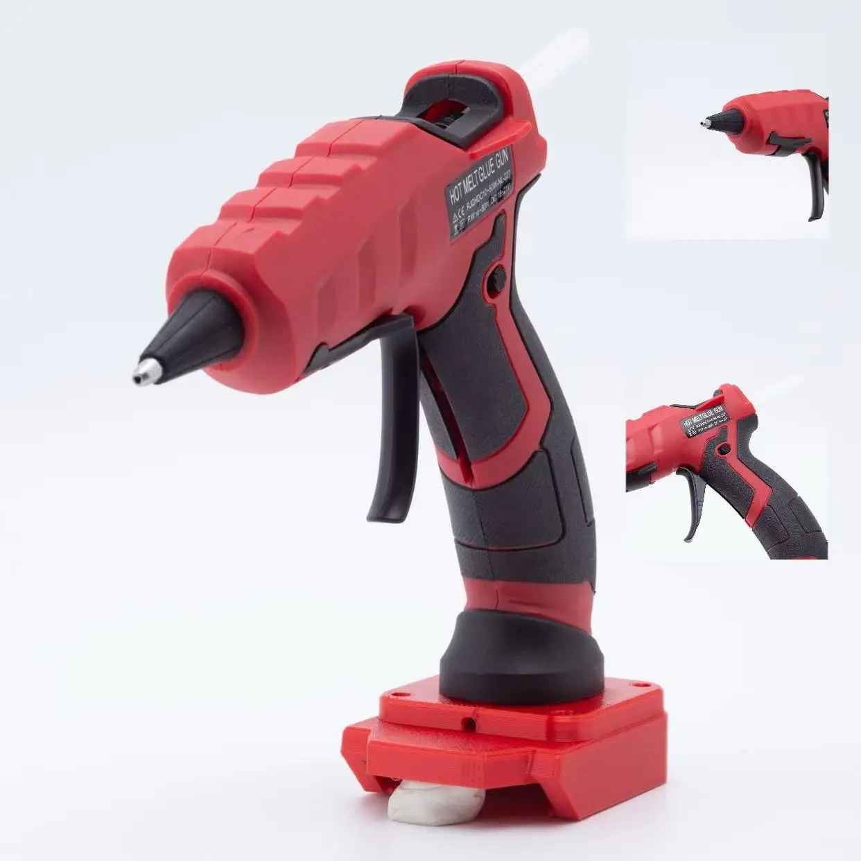 Hot Glue Gun 60W 7mm Cordless Hot Melt Glue Gun for LIDL Parkside X20 Team Battery Electric Repair DIY Power Tool (No Battery)
