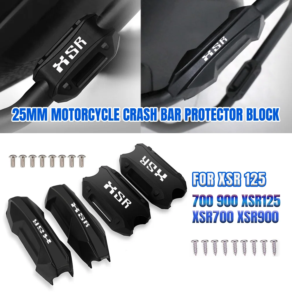 

Motorcycle Bumper Engine Guard 25MM Protection Block Crash Bar Decorative FOR YAMAHA XSR 125 700 900 XSR125 XSR700 XSR900