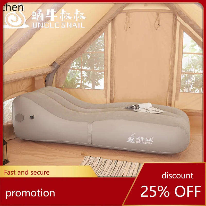 

Hxl inflatable sofa office nap outdoor camping style portable sleeping pad