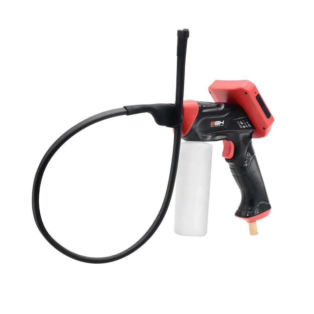 0.6-0.8Mpa 3.5 inch screen visual cleaning tool borescope videoscope spray gun for car AC evaporator cleaning