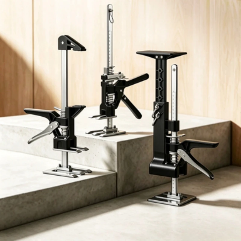 Home Lifting Jack Support Heavy Load Raising Tool Cabinet Mount Helper & Wood Bracket Locator for Installation Clamping Fixture