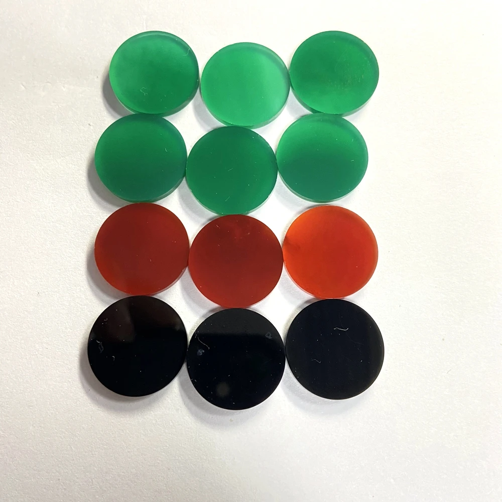 Round 6mm to 14mm Double Flat Green Red Black Onyx Good Polished Agate Gemstone