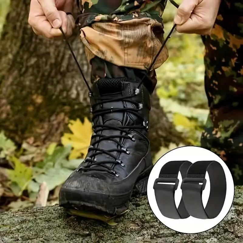 

2Pcs Bike Leg Straps Elastic Velcro Cycling Trouser Bands Adjustable Self-Adhesive Hook Loop Pants Straps For Men Women