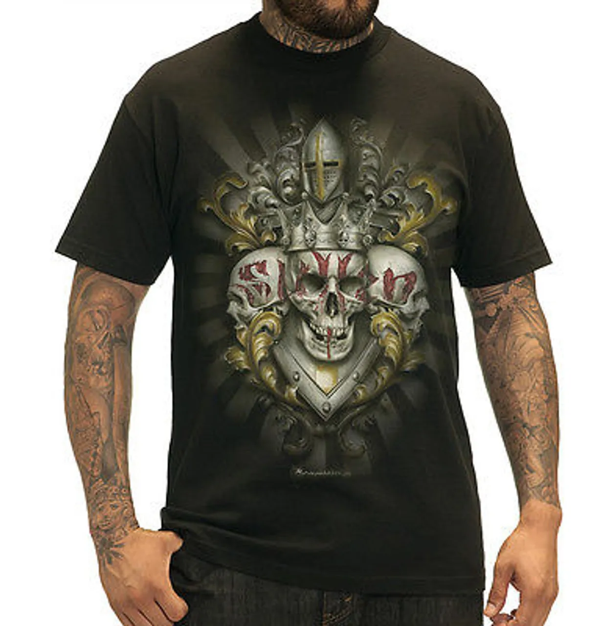Sullen Men's No Arts Skull T-Shirt Blk