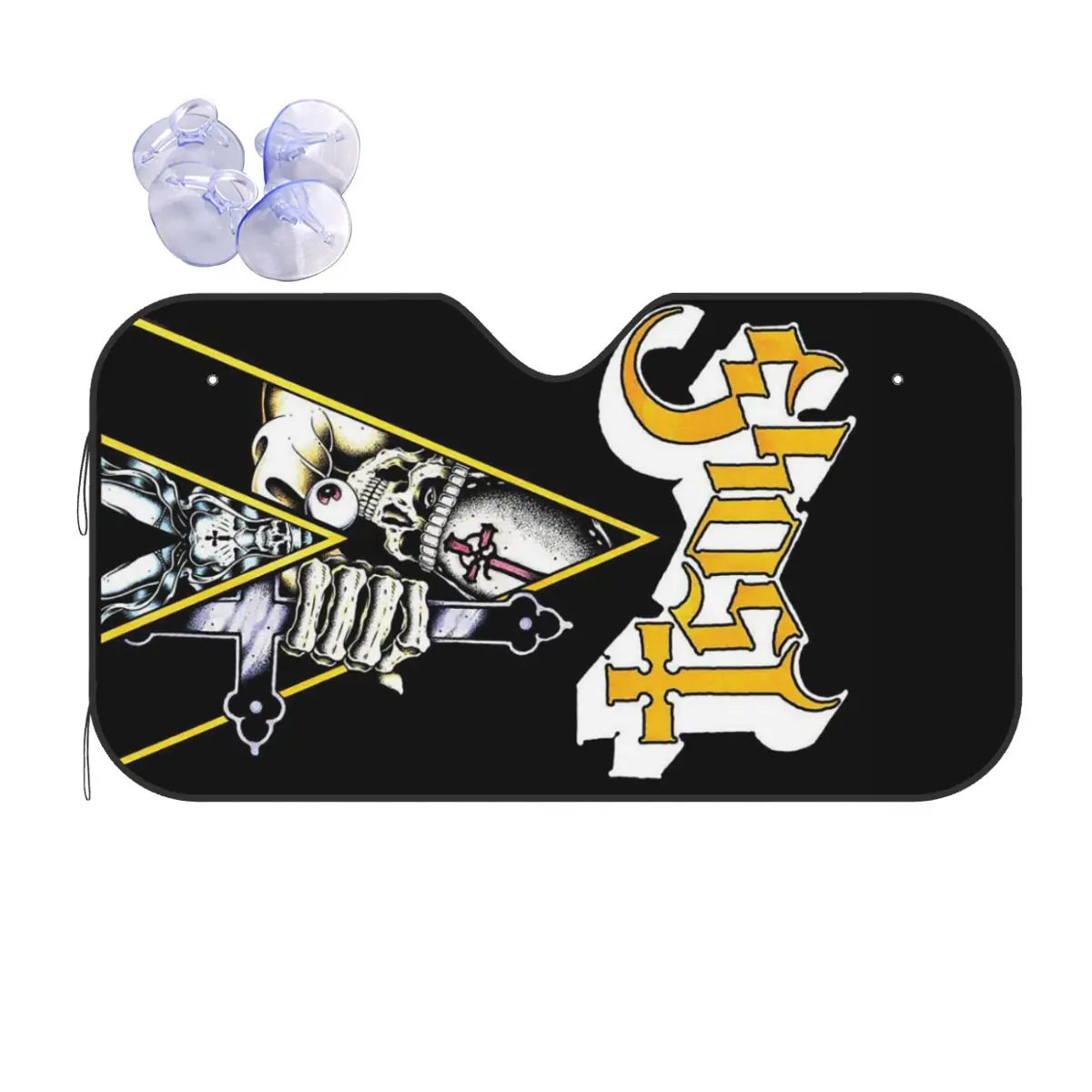 

Ghost B.C. Band Sunshade Windscreen Car Front Windshield Window Sun Visor Accessories Covers