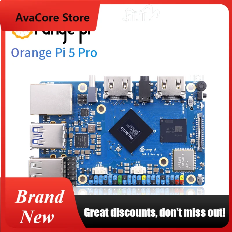 AvaCoreOrange Pi 5 Pro 8GB V1.5 Single Board Computer Rockchip RK3588S Mini PC Development Board