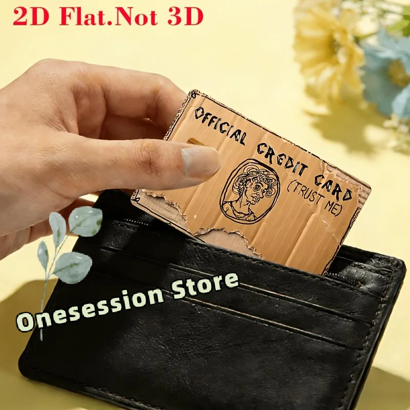 Funny 2D Flat PVC Credit Card Cover Decal Anti-wear Skin Sticker Waterproof Protector for Bank Debit Cards
