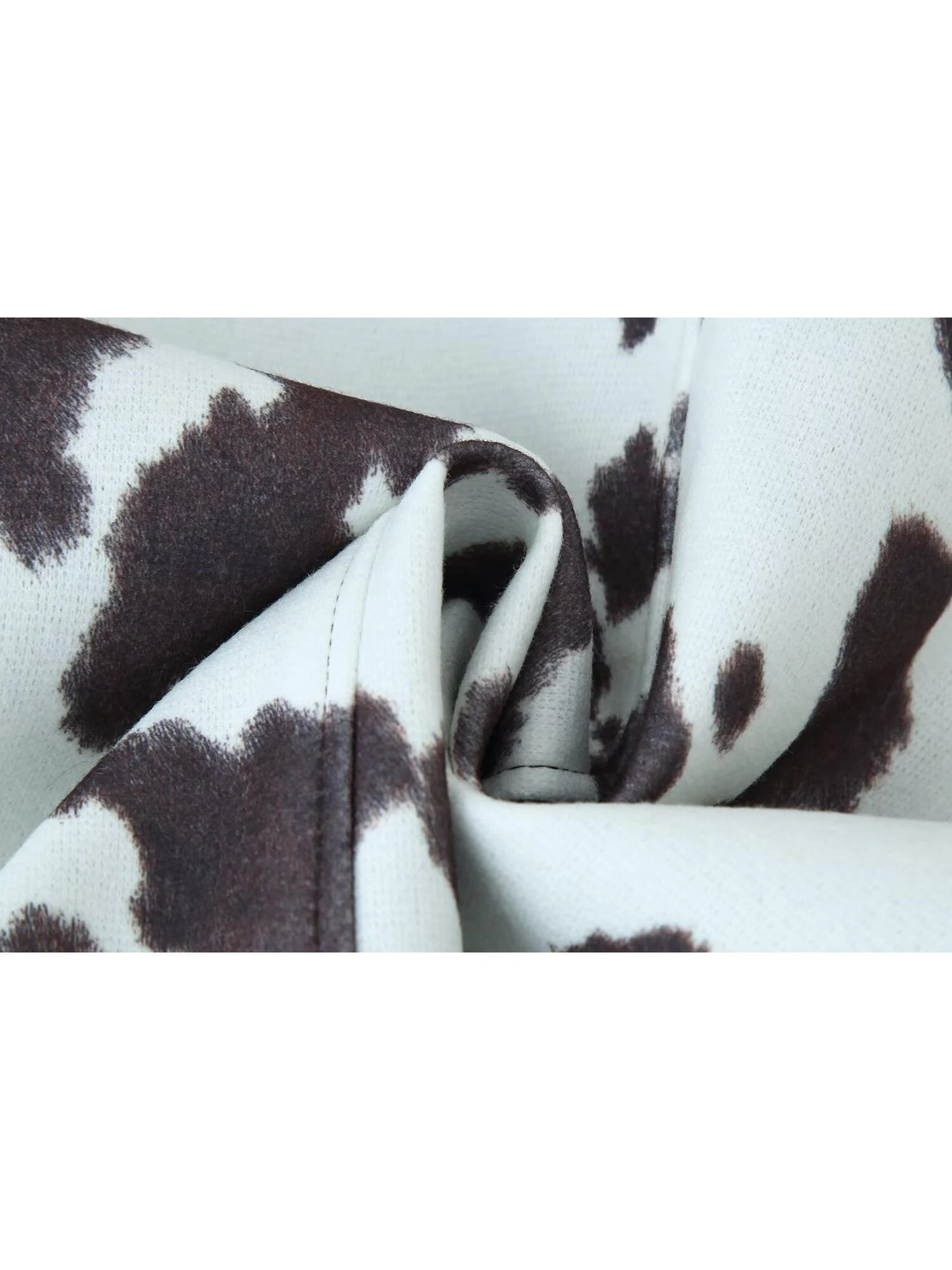 Women White Leopard Winter Jacket Coat Vintage Fashion Streetwear Long Sleeve Print Cropped Jacket Outerwear 2000s Clothes 2025