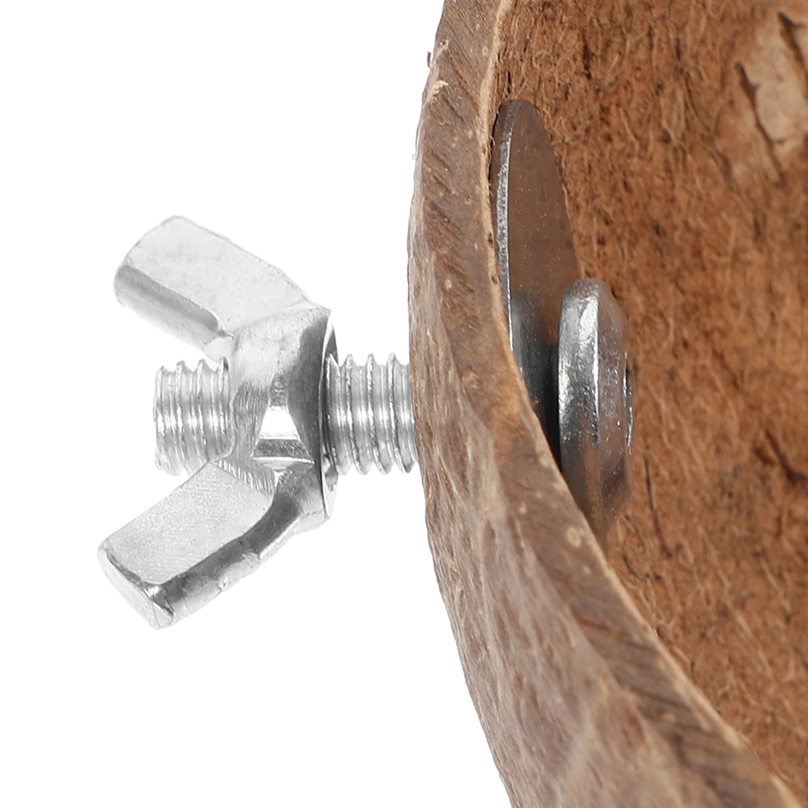 

Coconuts Shell Bird Nest Durable Hanging Parakeet Nest Cage Resting Sleeping Bed Breeding