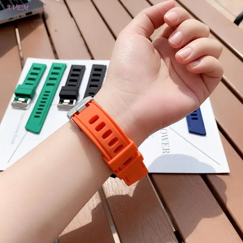 20mm 22mm Sport Silicone Watch Strap For Huawei watch GT 2e Smart Watch Replacement for Samsung S2 S3 WristBand Bracelet