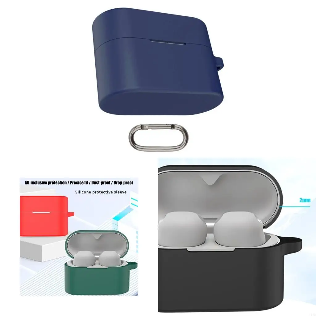 

F42D Headphone Cover Shockproof Wrap Case Skin Antiscratch Guard Washable Silicone Housing Shell Enhances Grip for WF-1000XM6