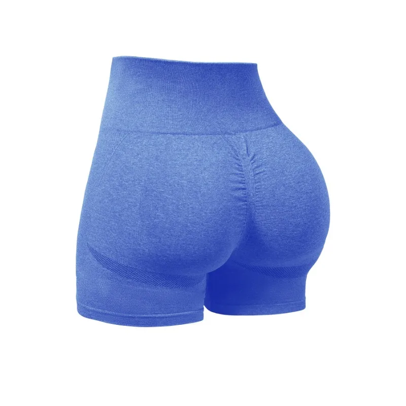 سلس اليوغا السراويل النساء محبوك بنطال رهيف عالية المرونة الصالة الرياضية تجريب الجري السراويل مثير الورك رفع ثلاث نقاط السراويل #6