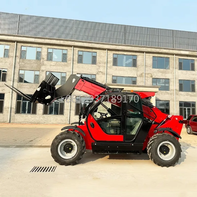 China Manufacturer Mini Telehandler Telescopic Forklift Compact Front Shovel Boom Small Telehandler Telescopic Loader