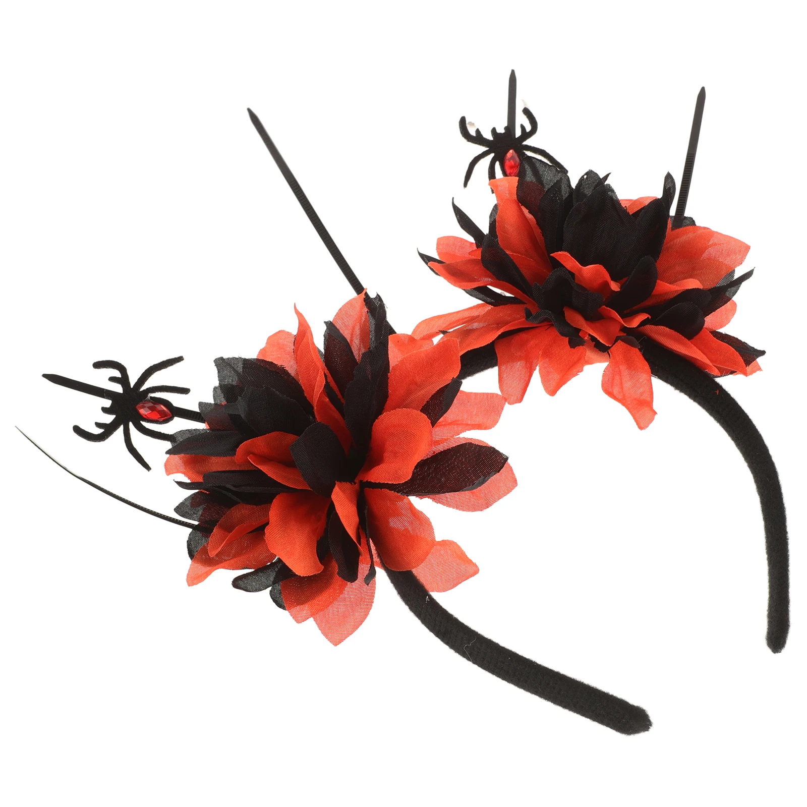 

Gothic Ghost Veil Headband Halloween Party Costume Decor Women Wedding Accessories Spider Flower Hair Hoop