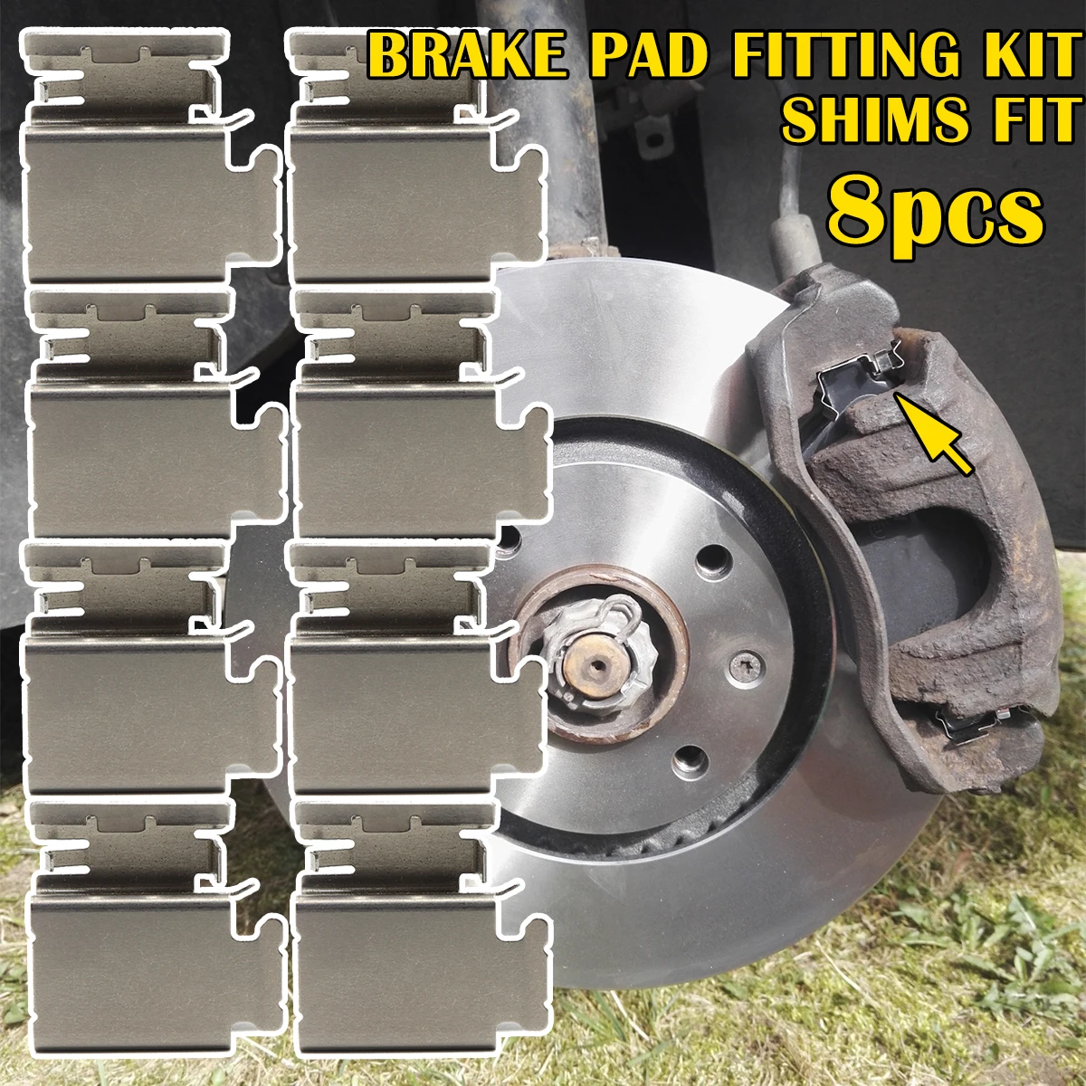 

Car Rear Left Right Brake Pad Fitting Shoe Hardware Shims For Mercedes Vito Viano W639 Peugeot Boxer Citroen Relay Fiat Ducato