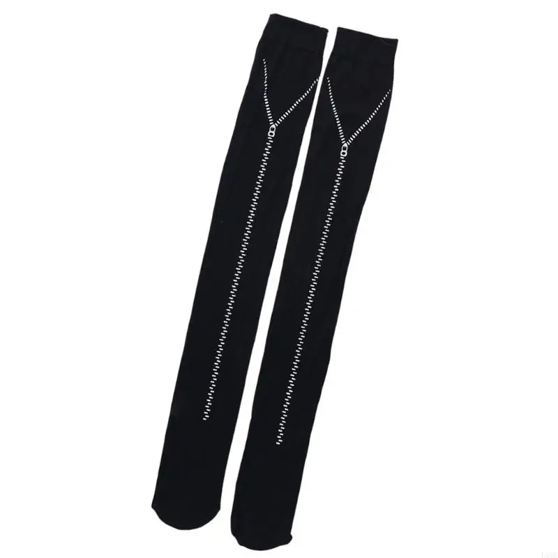 

L5YC Seasonal Stretchable Thigh Socks For Women Soft Polyester Thigh High Stockings Knees High Socks Party Essential