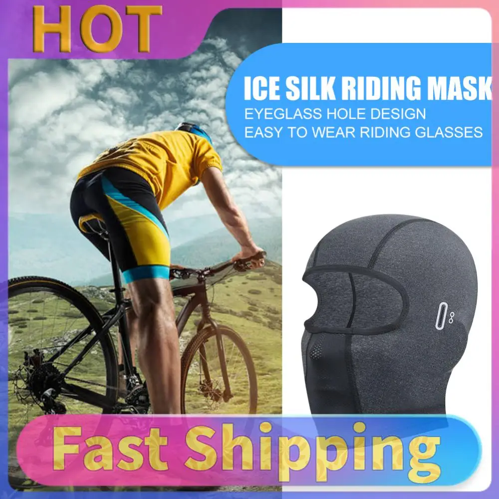 

Bike Sun Protection Cool Hat Sunscreen Bike Mask Neck Face Hood Eyeglass Hole Headwear Headgear for Cycling Fishing Hiking