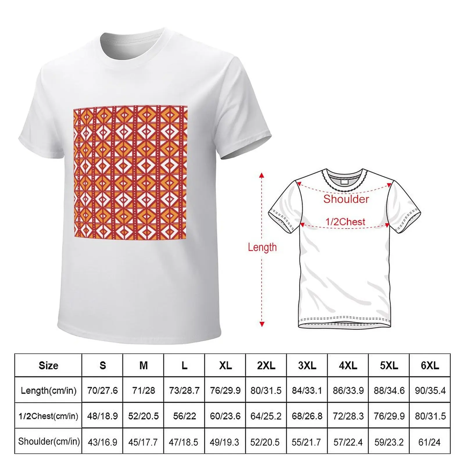 African fabric artwork T-Shirt cute clothes customs designer t shirt men