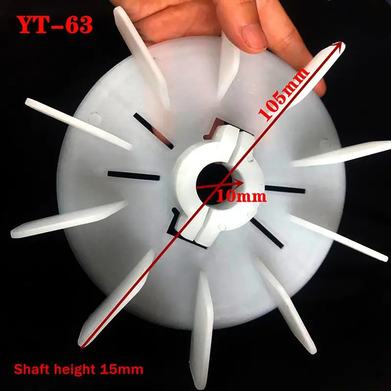 (YY)1Pc 2025 Plastic Motor Fan Blade Adjustable Motor Cooling Fan Impeller Vane High Temperature For Hydraulic Motor Accessories