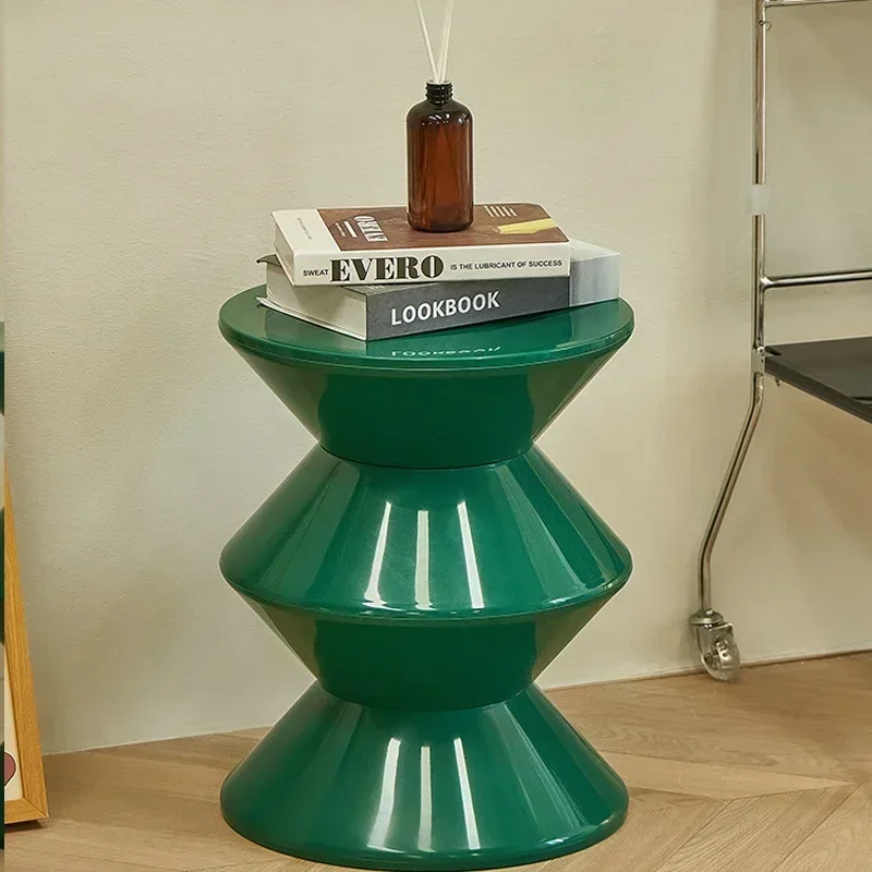 Plastic Shoe Changing Stool, Vanity Chair, Small Mini Round Sofa Side Tables, Sofa Foot Stool