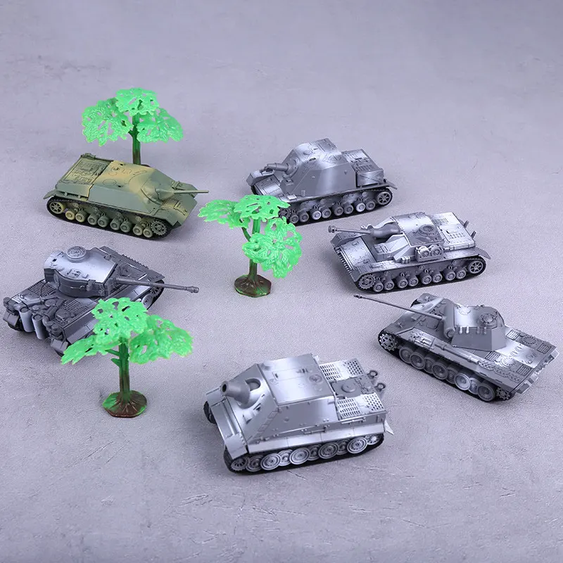1/72 4D Tank Building Block Model German Tiger Panther Jagdtiger Assault Cannon Military Assembly Destroyer Vehicle Toys - view 4