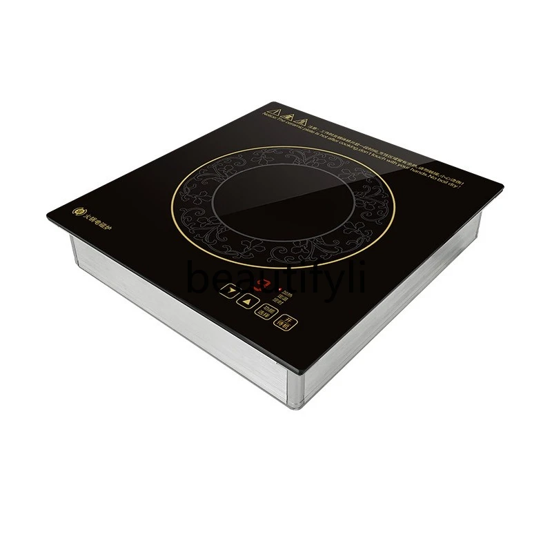 Induction cooker table embedded dual-purpose square touch hotel buffet insulation