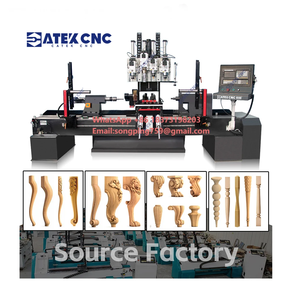 

With Top-notch Accessories 7-In-1 Multifunctional CNC Wood Lathe Comprehensive Functions for Diverse Machining Needs