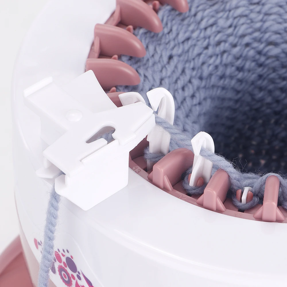 آلة حياكة Sentro 22-إبرة لصنع الأوشحة والقبعات اليدوية بنفسك ، آلة دوارة لألواح الحياكة بنفسك ، لا حاجة للكهرباء #5