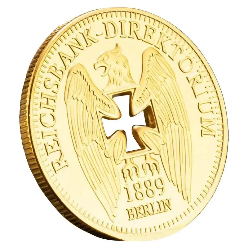 

Коллекция монет Рейхбанк-Первиториевая сувенирная монета Полая позолоченная сувенирная монета на память для женщин и взрослых для домашнего декора