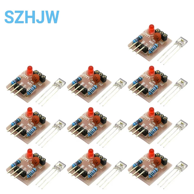 1/5/10pcs 5V Laser Receiver Sensor Detection Module Non-Modulator Tube for Arduino