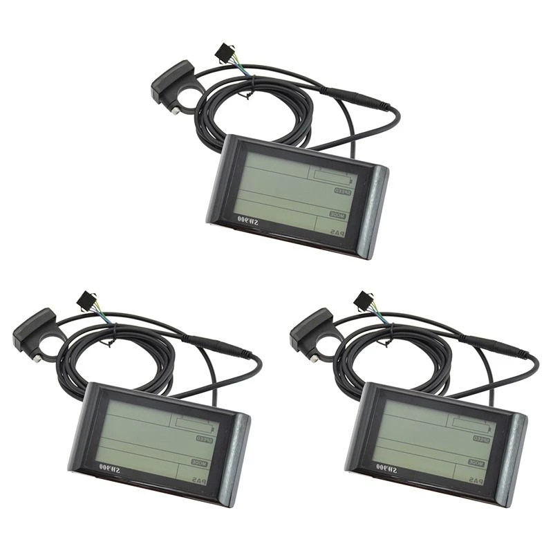 T22C 3X SW900 Ebike LCD Display 36V E-Bike LCD Meter Panel Display For Electric Bike Computer Ebike Accessories